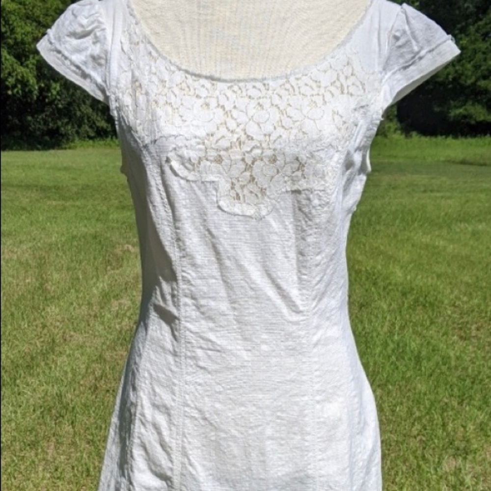 Free People textured cap sleeve dress